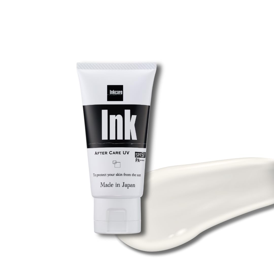 Ink After Care UV 2.1 oz (60 g) (SPF50) | Sunscreen for Skin with Tattoo (Made in Japan)