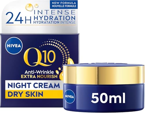 NIVEA Q10 Anti‑Wrinkle Extra Rich Night Cream – Deep Regenerating Face Moisturizer with Coenzyme Q10 & Creatine, 50 ml (1.69 fl oz) image 2