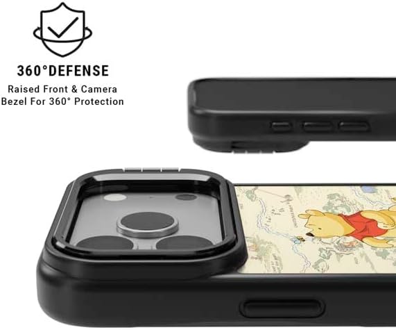 Skinit Kickstand Phone Case Compatible with iPhone 17 Pro Max - Officially Licensed Disney Winnie The Pooh Hundred Acre Wood Design