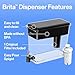 Brita UltraMax Large Water Dispenser With Standard Filter, BPA-Free, Reduces Copper, Cadmium and Mercury Impurities, Lasts 2 Months or 40 Gallons, Includes 1 Filter, Kitchen Accessories, Large 27-Cup