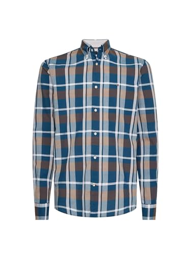 Chemise bleue Tommy Hilfiger MW0MW26393 anti-plis en coton respirant