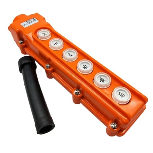 Interruptor pulsador grúa TNHA1-COB-61 de 6 botones y 220V para control colgante industrial