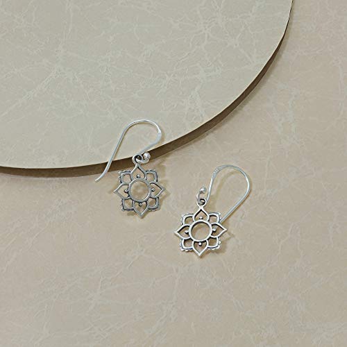 Boma Jewelry Sterling Silver Lotus Dangle Earrings3