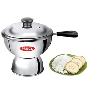 Panca Chiratta Outer Lid Puttu Maker with Handle Use with Pressure Cooker Puttu Kutti Puttu Steamer Puttu Cooker Silver, Make in India, Stainless Steel
