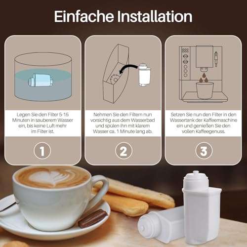 GOLDEN ICEPURE Kaffeemaschinen-Wasserfilter für Siemens EQ-Serie, 6er Pack – Ansicht 5