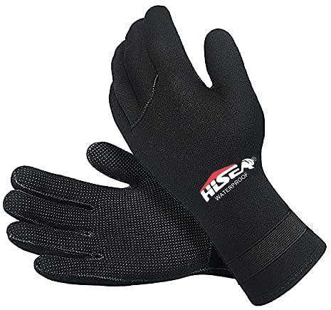 Oursunshine 3mm Neoprene Diving Gloves, Wetsuit Gloves Thermal Anti-slip Scuba Gloves for Men Women Diving Snorkeling Sailing