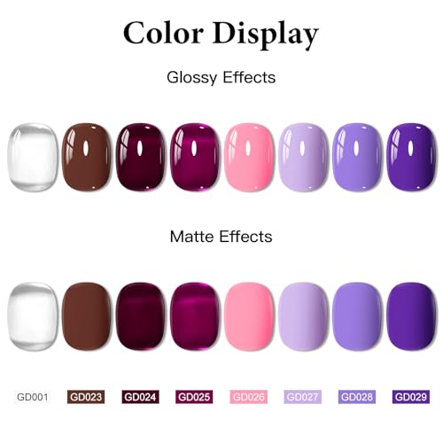 Set de 8 esmaltes para uñas MTSSII 15ML miniatura 6