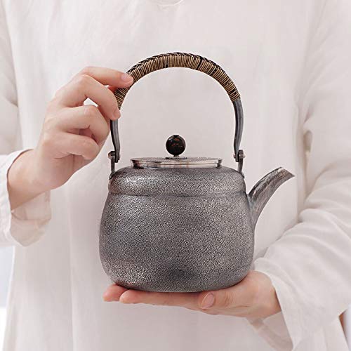No-Branded Teiera d'Argento hkrstssxj Acqua Calda Teakettle Pot Mano Domestica Teiera Set Sterling Silver Tea Service… - immagine 4