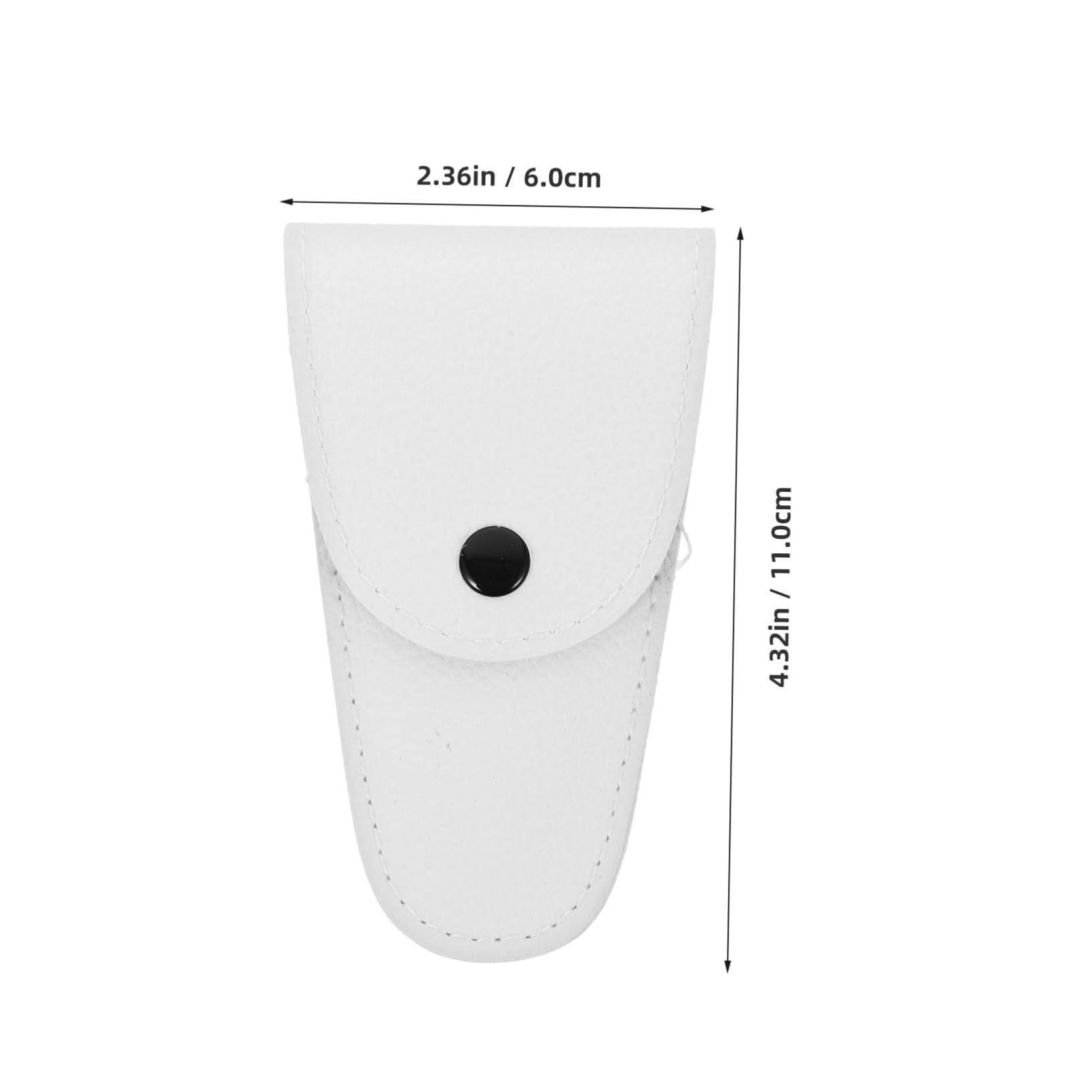 Juego de Tijeras para Vello Facial y Bigote 4 Piezas Acero Inoxidable | Blanco, Precisión de Corte y Formato Portátil, Uso en Casa o Salón, Incluye Funda para Transporte