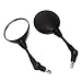 Triclicks Motorcycle Rear View Side Mirrors Folding Round Mirrors For Harley Suzuki Yamaha Honda Kawasaki KTM ATV Electric Bicycles Scooters w/ 8mm and 10mm Thread, Black