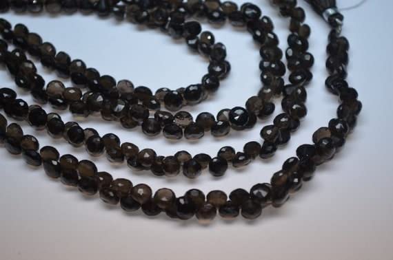 Quartz fumé perles facettées 7mm pour réparer et sublimer vos colliers