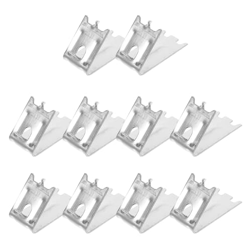 VILLFUL 10 Clips Comerciales para Estantes de Congelador y Refrigerador Soporte Robusto Sistema Anti-Desprendimiento de 10Mm Compatibles Múltiples Modelos para Uso Doméstico y