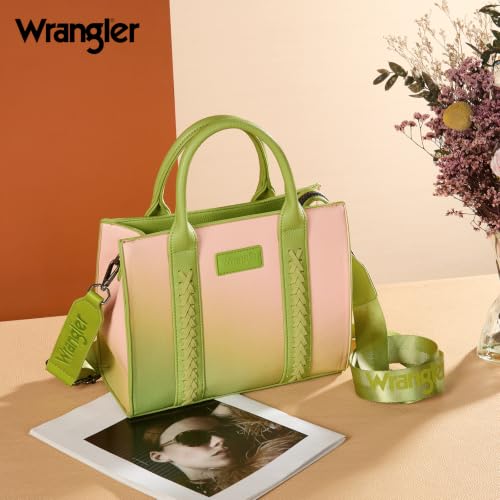 Image of Wrangler Tote Bag for Women Designer Satchel Handbags Top-handle Purses with Strap