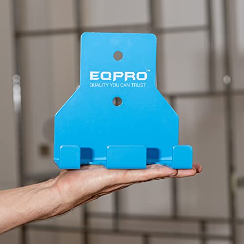 EQPRO Langhantelhalter – vertikale olympische Langhantelstange für Zuhause, Fitnesscenter und Garage – Langhantelhalter – Stahlkonstruktion, 136 kg Kapazität – Blau