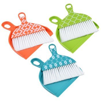 2-Pack Mini Dustpan and Broom sets in Modern Designs