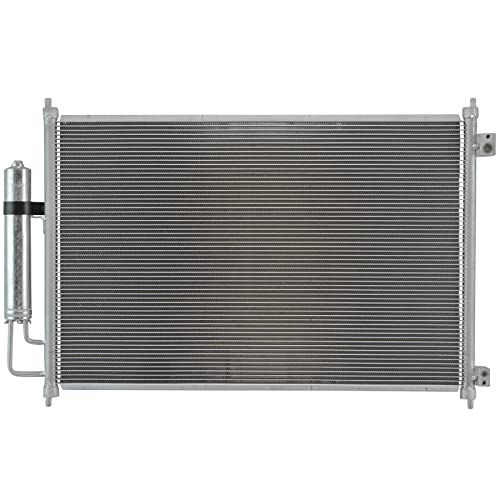 Image of TRQ A /C Condenser and Receiver Drier Assembly Compatible with 2008-13 Nissan Rogue 2014-15 Rogue Select