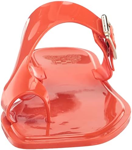Vince Camuto Women's Jicarlie Buckle Jelly Slide Sandal, Sunset Orange, 10 | Image 1