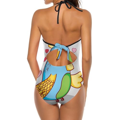 Bikini set une pièce oiseau mignon idéal pour vos vacances au soleil - 2