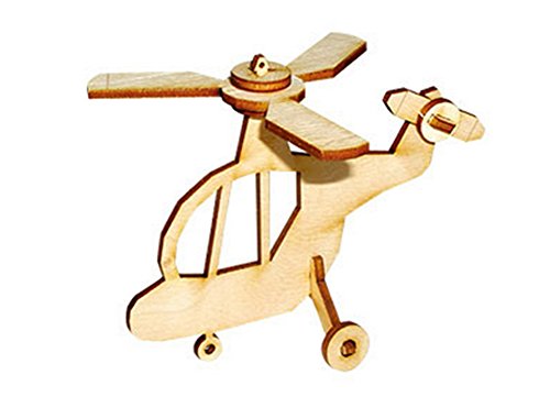 Desktop Wooden Model Kit Kids Helicopter ll / YG804