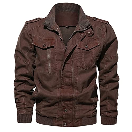 Veste en jean militaire rétro coton bleu XXXXXL blouson denim premium - 3
