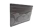 Coach F58110 Leather ID Card Case,Slim, Signature Charcoal/Black
