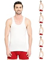 VIP Supreme Men’s 100% Combed Cotton White Vest | Regular Fit Inner Vest for Men – Combo Pack
