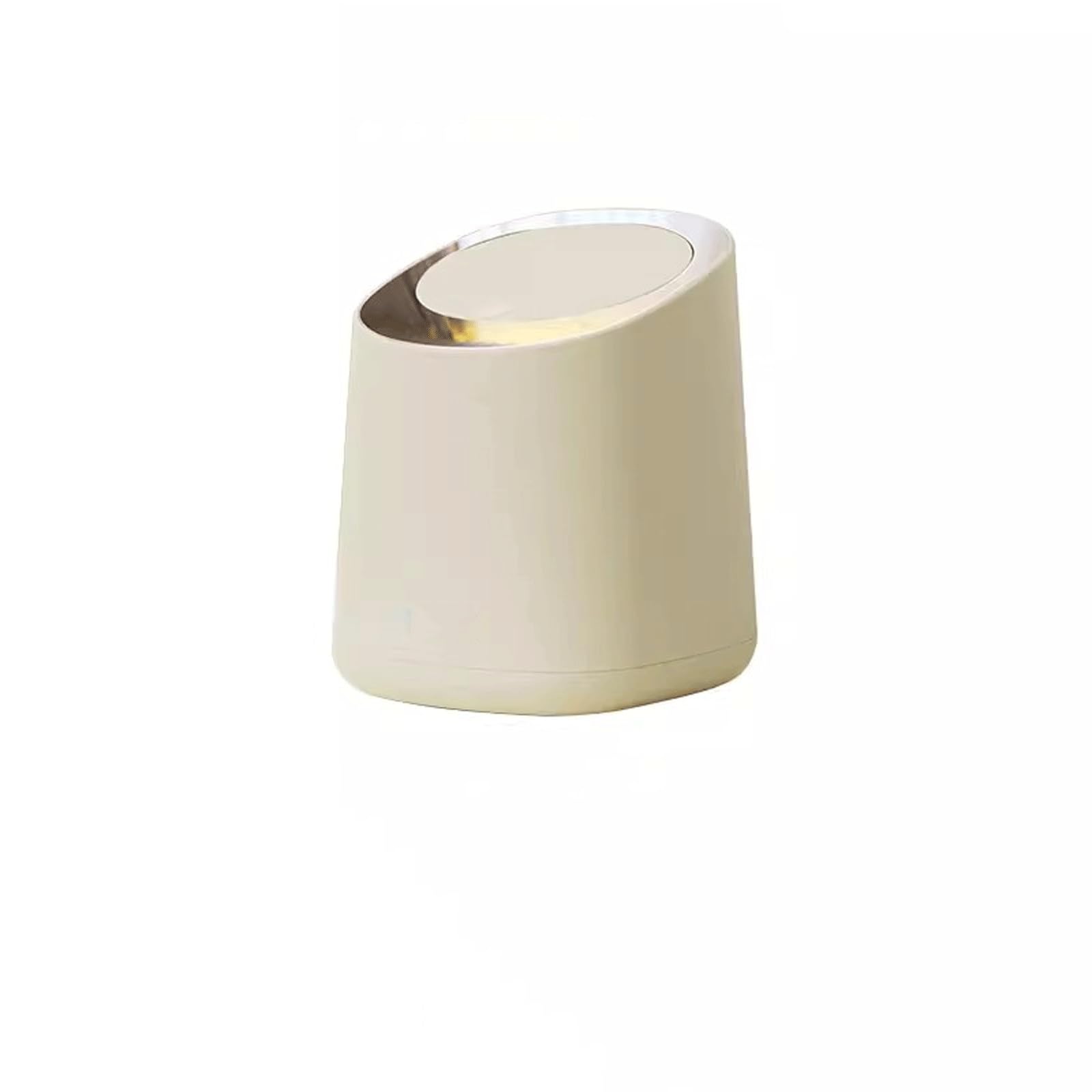 Pojemnik na śmieci Wysokiej jakości kosz na śmieci biurko typu Press Light do salonu Luksusowy użytku domowego o wysokiej wartości(Beige)