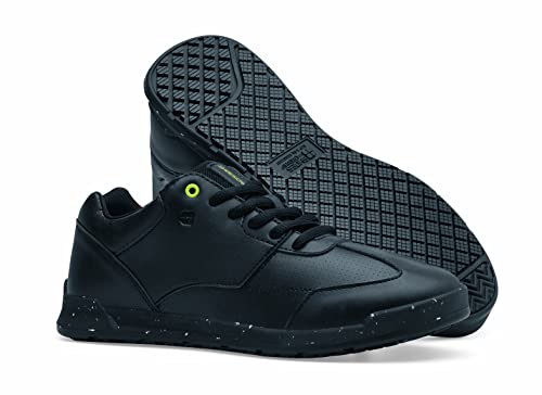 Shoes for Crews Liberty ECO, Women's Slip Resistant, Food Service Work Sneakers, Black,Size 5.5