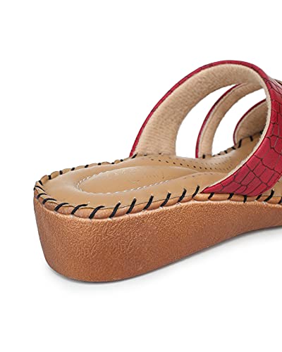 Image of TRASE Women's Flip-Flops & Slippers | Doctor Ortho Comfortable Chappal for Women & Girls | Light weight, Soft Footbed, Comfortable & Stylish | Diabetic & Orthopedic Footwear, Good for Knee & Foot Pain