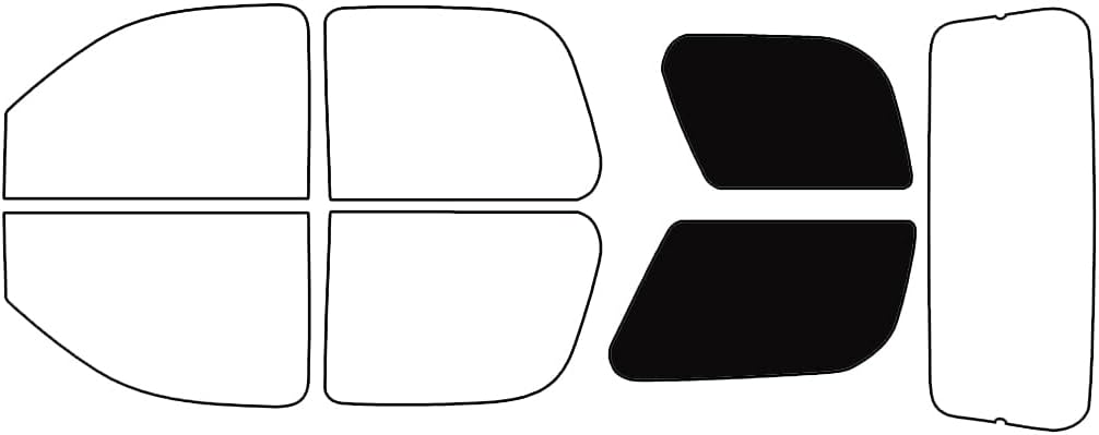 Rvinyl Window Tint Kit Compatible with Chevrolet Tahoe 2007-2014 - Cargo - 5%