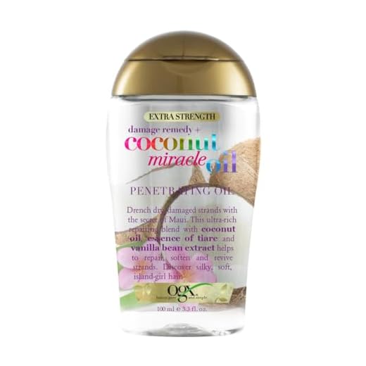 OGX Coconut Miracle Oil Extra Strength Penetrating Oil (1 x 100 ml), aceite para pelo seco y dañado anti frizz con aceite de coco, esencia de tiaré y extracto de vainilla