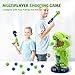 EagleStone Movable Dinosaur Shooting Toys for Kids,Electronic Target Shooting Games with 2 Pump Gun,48 Balls Party Favor Toys with Score Record, LED & Sound, Dino Toys Gift for Boys and Girls