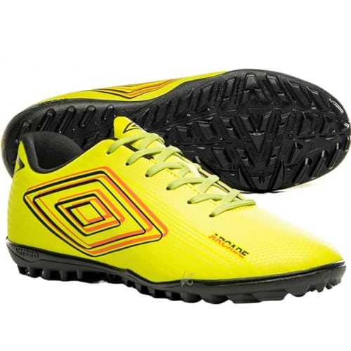 Chuteira Society, Arcade, Umbro, Masculina, Verde Limao/Preto/Salmão, 40