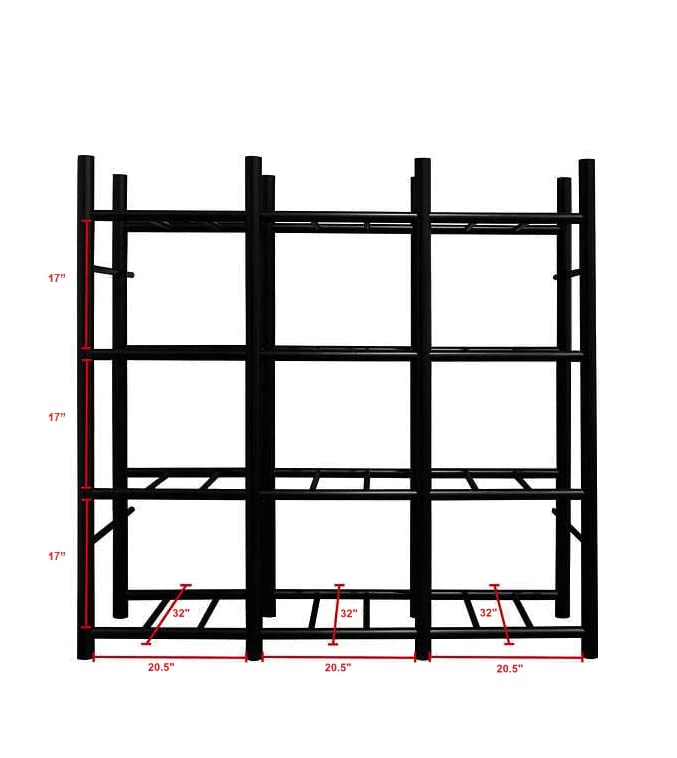 DFAE2MBW0431-HD Heavy Duty 12 Tote Rack