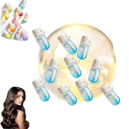 Aceite de perfume y cabello 2-en-1-Avacate Nutriente y aceite brillante, para cabello encrespado, seco, dañado, pelos de 10 piezas perfume para mujeres(Ocean cold water)