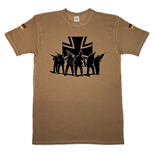 T-shirt de Tropen original soldat elite EK Tropenhemd ISAF KSK beige XXL