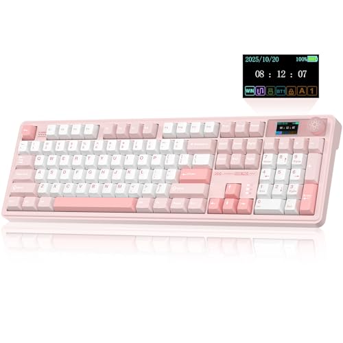 LINGBAO K108 Pro Wireless Mechanical Keyboard with Screen...