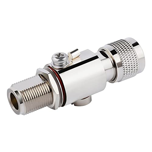 VOANZO Coaxial Lightning Arrester N Male to N Female Lightning Surge Protector 50 Ohm DC 0-6GHz for 3G, 4G, LTE, 5G, GPS etc