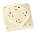 Receptacle, Quad, 15A, 5-15R, 125V, Ivory