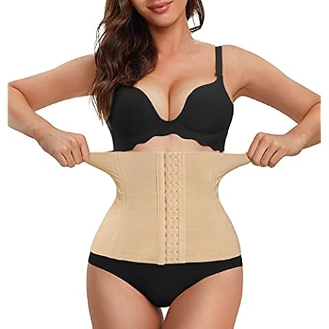RDSIANE Postpartum Belly Wrap Girdle Shapewear Belly Band C Section Recovery Belt Tummy Control waist trainer for women (Beige, Small) Cover