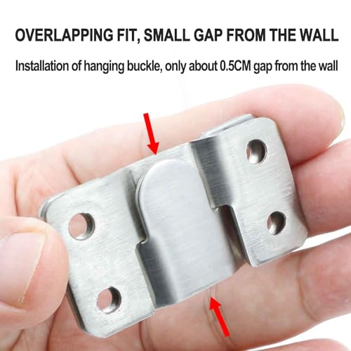 Image of 20PCS Stainless Steel Interlocking, Flush Mount Bracket Interlocking Brackets Z Shaped Clip Bracket Photo for Picture Hanging and Sectional Couch Connectors