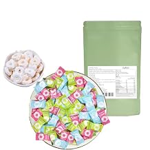Mint Sugar 7oz. About 120 pills Packaging Mint Sugar Peach Flavor Lemon Flavor Mixed Fruit Flavor