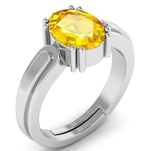 Bague saphir jaune authentique contre le ternissement bague Jupiter M2 - 2