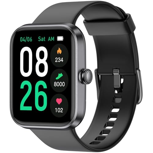 EURANS Smart Watch 45mm, AMOLED Fitness Watch with Heart Rate/Sleep Monitor Steps Calories Counter,...