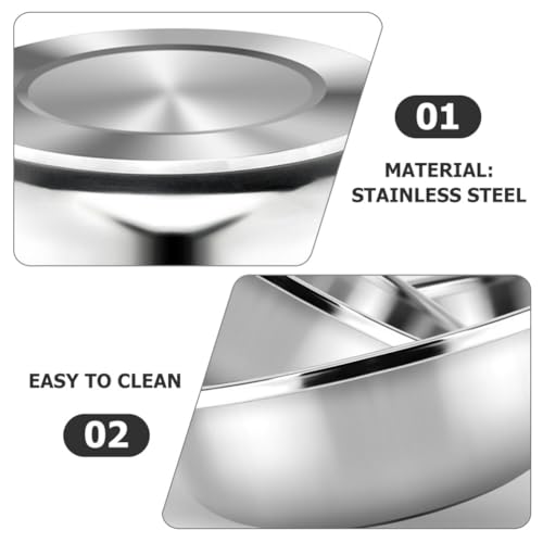 Set de 2 tazones grandes de acero inoxidable para cocina miniatura 5