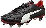 PUMA Herren Classico C Rugby H8 Rugbyschuhe, Black-White-Red, 49.5