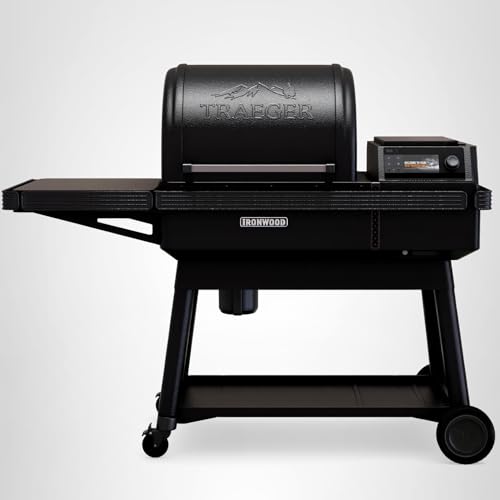 Traeger Ironwood Pellet Smoker Grill, Electric Wood Pellet Grill with WiFIRE App Control, 165F - 500F Degree Temperature Control Super Smoke Mode, 6-in-1 BBQ Smoker Grilling Combo, TFB61RLG - Image 6