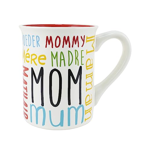 Enesco Our Name is Mud Mom Languages Coffee Mug, 16 Ounce, Multic...