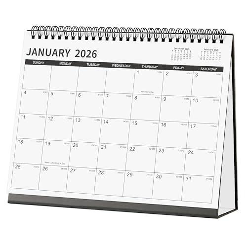 Calendrier de bureau 2025 avec dates juliennes et repères de référence mensuels