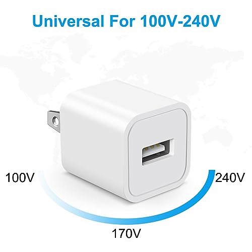 Onxrom K01 Iphone Charger - 3 Pack Usb Wall Charger Cube Block Adapter With 6Ft Usb Fast Charging Cable Compatible With Iphone 14 13 12 11 Pro Max Xr Xs X 8 7 6 Plus thumb #2